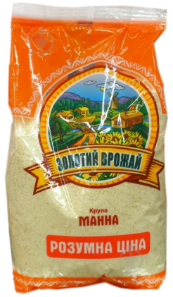 Крупа манна Золотий врожай 700 г